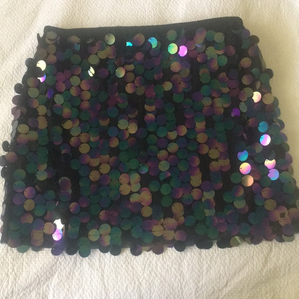 Motel Sequined Mini Skirt